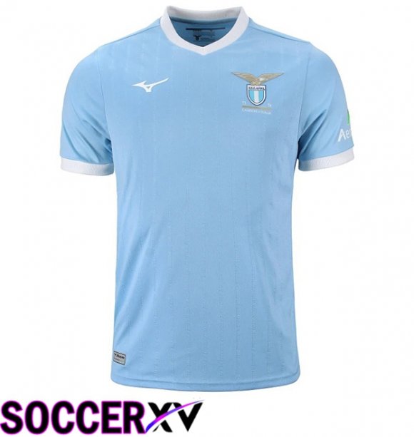 SS Lazio Soccer Jersey 50th Anniversary Champion Edition Blue 1973/1974