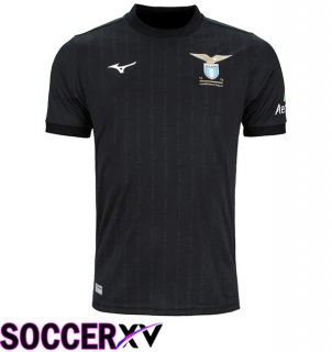 SS Lazio Soccer Jersey 50th Anniversary Champion Edition Black 1973/1974