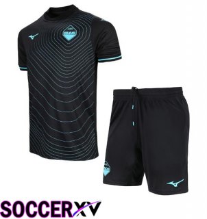 SS Lazio Kids Away Soccer Jersey Black 2024/2025