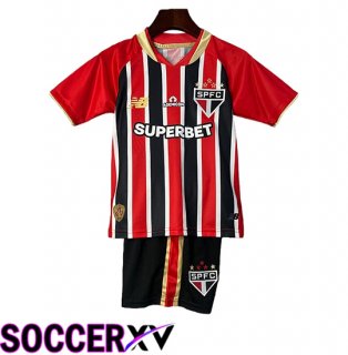 Sao Paulo FC Kids Away Soccer Jersey 2025 2026
