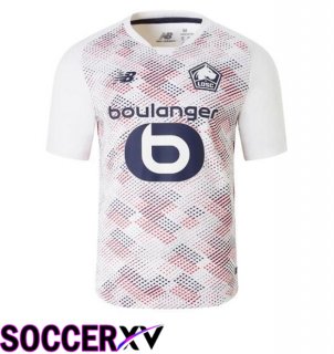 Lille OSC Away Soccer Jersey White 2024/2025