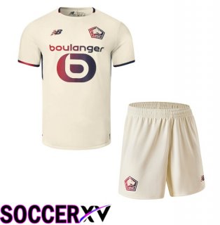 Lille OSC Kids Away Soccer Jersey Yellow 2025/2026