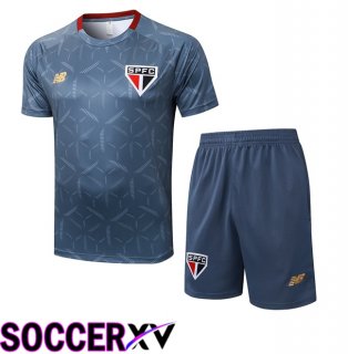 Sao Paulo FC kit Training T Shirt + Shorts Blue Royal 2025/2026