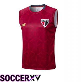 Sao Paulo FC Gilet Soccer Red 2025/2026