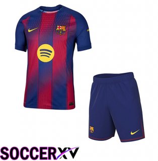 Barcelona Kids Home Soccer Jersey 2025 2026