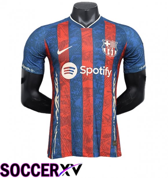 FC Barcelona Soccer Jersey Special Edition Red/Blue 2024/2025