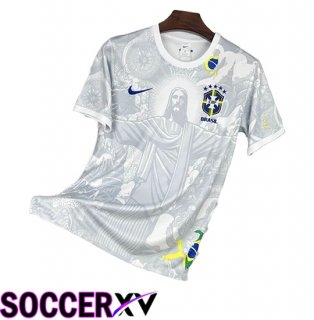 Brazil Soccer Jersey Special Edition White 2025 2026
