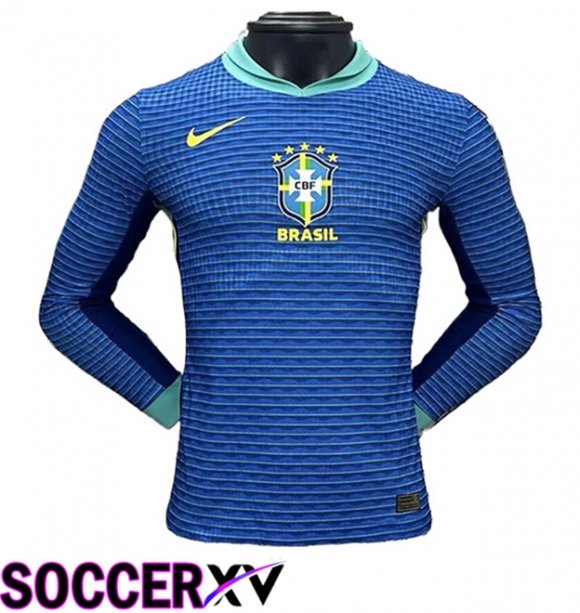 Brazil Away Soccer Jersey Long sleeve 2024/2025