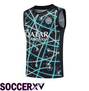 Inter Milan Gilet Soccer Black Blue 2025 2026