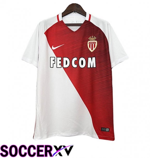 AS Monaco Retro Home Soccer Jersey 2016/2017