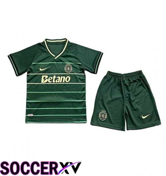 Sporting Kids Soccer Jersey Special Edition Green 2024/2025