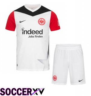 Eintracht Frankfurt Kids Home Soccer Jersey White Red 2024/2025