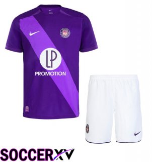 Toulouse Kids Home Soccer Jersey Purple 2024/2025