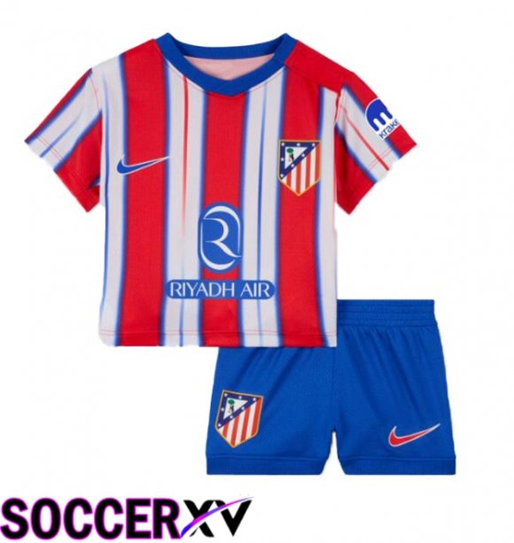 Atletico Madrid Kids Home Soccer Jersey Red 2024/2025