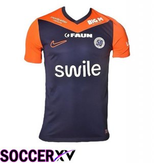 Montpellier HSC Home Soccer Jersey Blue Orange 2024/2025