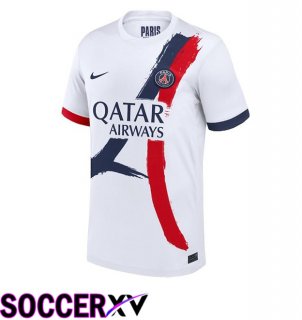 Paris PSG Away Soccer Jersey White 2024/2025