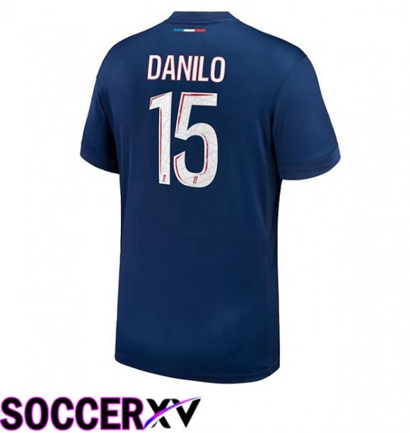 Paris PSG (Danilo 15) Home Soccer Jersey Blue Royal 2024/2025