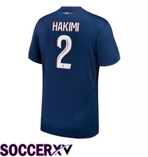 Paris PSG (Hakimi 2) Home Soccer Jersey Blue Royal 2024/2025