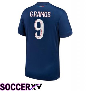 Paris PSG (G.Ramos 9) Home Soccer Jersey Blue Royal 2024/2025