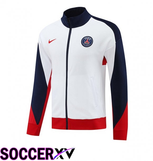 Paris PSG Training Jacket White 2024/2025