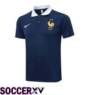 France Soccer Polo Blue Royal 2024/2025