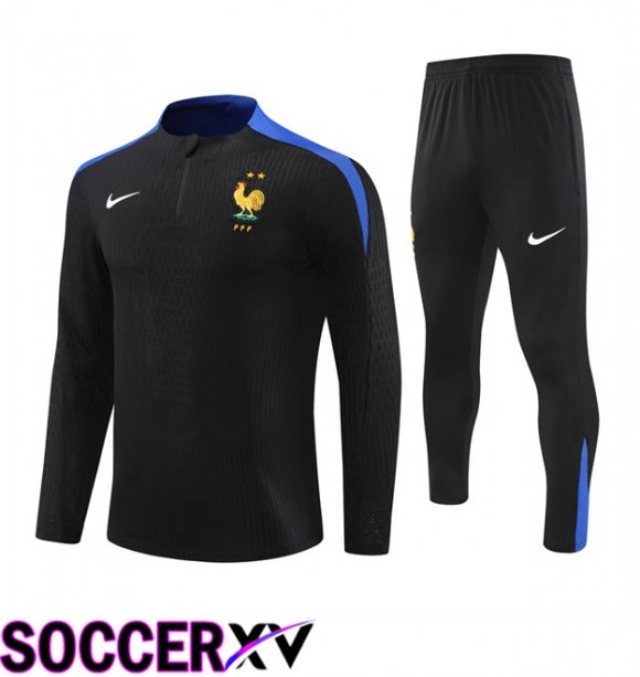 France kit Training Tracksuit Black 2024/2025