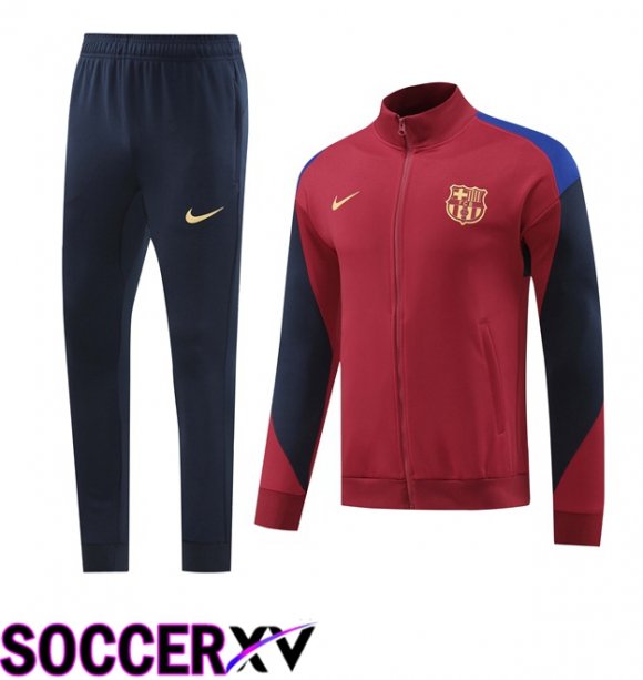 FC Barcelona kit Training Jacket Suit Red 2024/2025