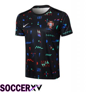 Portugal Training T Shirt Black 2024/2025