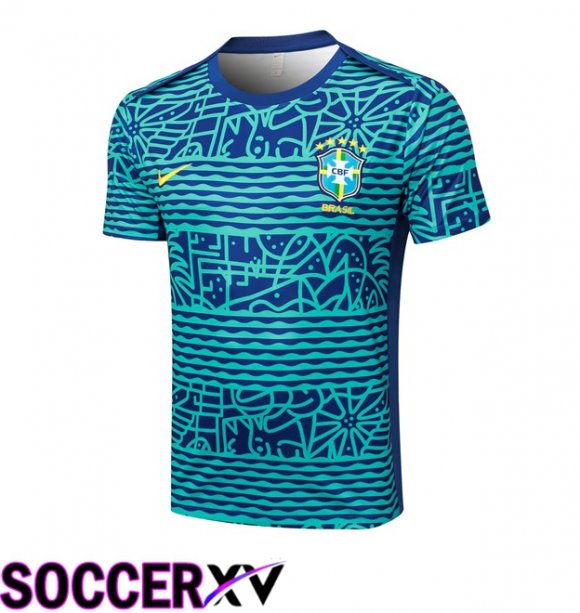 Brazil Training T Shirt Blue 2024/2025