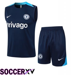 FC Chelsea Soccer Vest + Shorts Blue 2024/2025