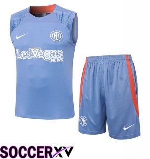 Inter Milan Soccer Vest + Shorts Grey 2024/2025