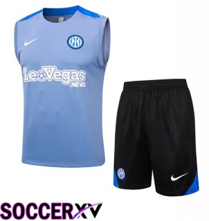 Inter Milan Soccer Vest + Shorts Blue 2024/2025