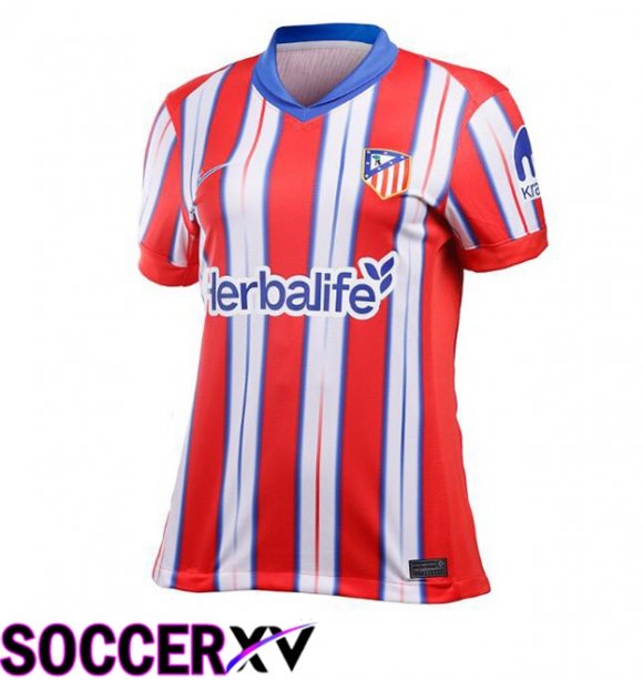 Atletico Madrid Women Home Soccer Jersey Red 2024/2025