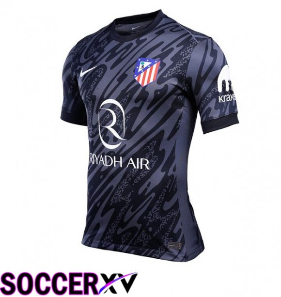 Atletico Madrid Goalkeeper Soccer Jersey Black 2024/2025