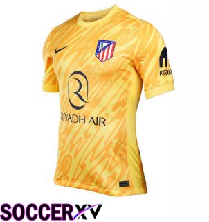 Atletico Madrid Goalkeeper Soccer Jersey Yellow 2024/2025