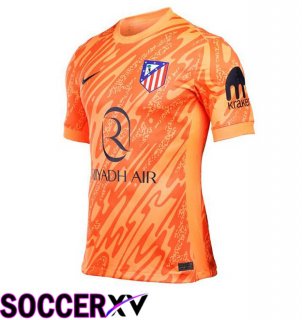 Atletico Madrid Goalkeeper Soccer Jersey Orange 2024/2025