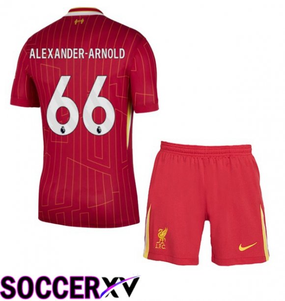 FC Liverpool (ALEXANDER-ARNOLD 66) Kids Home Soccer Jersey Red 2024/2025