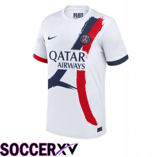 Paris PSG Away Soccer Jersey White 2025/2026