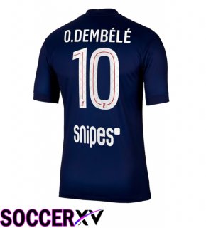 Paris PSG (O. Dembélé 10) Home Soccer Jersey Blue Royal 2025/2026