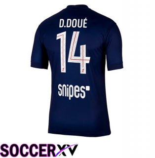 Paris PSG (D. Doué 14) Home Soccer Jersey Blue Royal 2025/2026