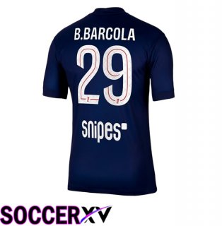 Paris PSG (B.Barcola 29) Home Soccer Jersey Blue Royal 2025/2026