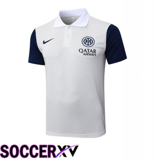 Inter Milan Soccer Polo Grey 2025/2026