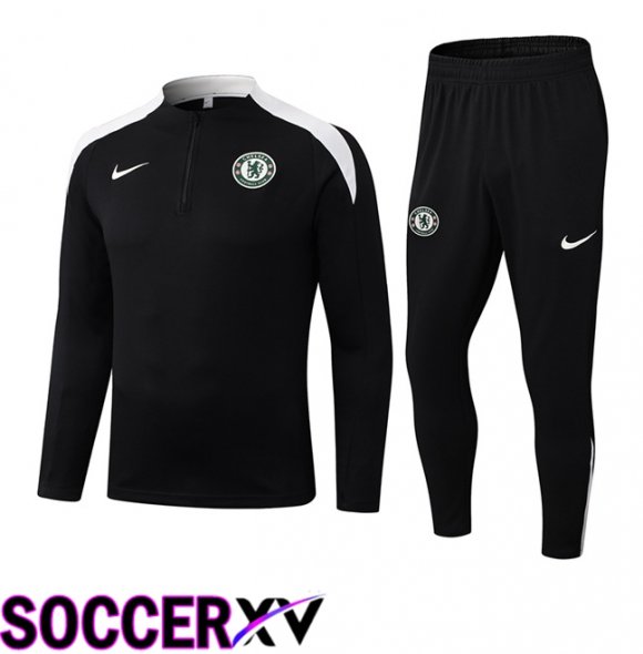 FC Chelsea kit Training Tracksuit Black 2025/2026