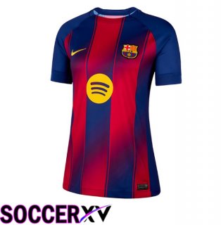 FC Barcelona Women Home Soccer Jersey Blue Red 2025/2026