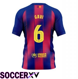 FC Barcelona (GAVI 6) Home Soccer Jersey Blue Red 2025/2026