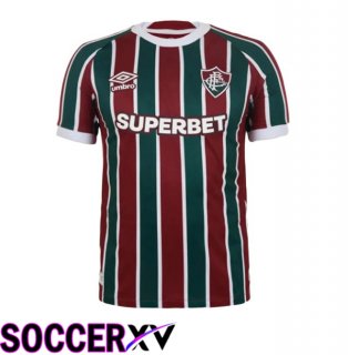 Fluminense Home Soccer Jersey Red Green 2025/2026