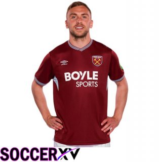 West Ham United Home Soccer Jersey Red 2025/2026