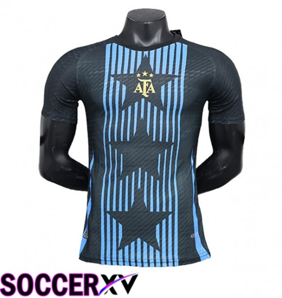 Argentina Soccer Jersey Special Edition Black/Blue 2024/2025