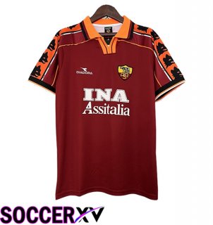 AS Rome Retro Home Soccer Jersey 1998/1999