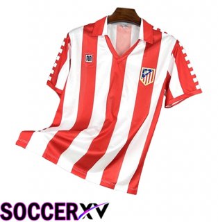 Atletico Madrid Retro Home Soccer Jersey 1982 1983